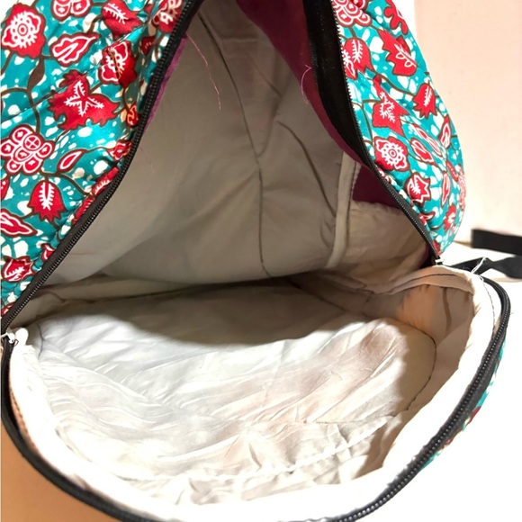 African ankara unisex handmade geometric backpack - Picture 4 of 5